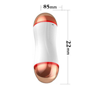 Âm đạo giả đa năng 2 đầu miệng và âm đạo rung rên pin sạc