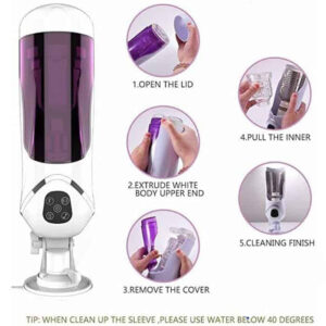 Âm đạo giả cao cấp rung thụt mút bú tự động hít tường Comanche