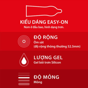 Bao cao su durex fetherlite mỏng trơn hộp 12 chiếc