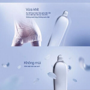 Bao cao su durex invisible extra thin extra lubricated mỏng vô hình