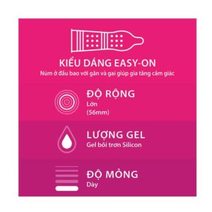 Bao cao su gân gai durex Pleasuremax hộp 12 chiếc