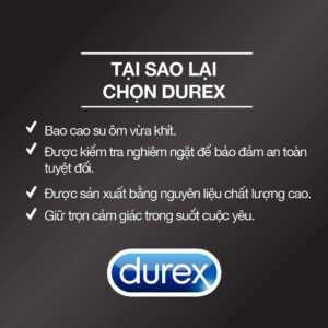 Bao cao su durex Kingtex size nhỏ ôm khít hộp 12 chiếc