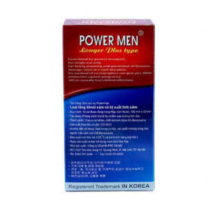 Bao cao su POWER MEN ngọc trai gân gai hộp 12 chiếc