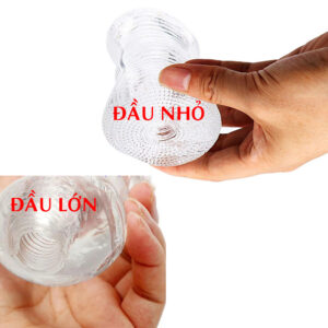 Cốc thủ dâm trong suốt đầu lớn đầu nhỏ mềm mại như thật