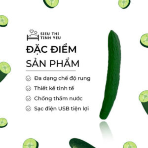 Dưa chuột Cucumber WISTONE thủ dâm nhiều chế độ rung