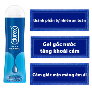 Gel bôi trơn durex PLAY CLASSIC giảm khô âm đạo (50ml)