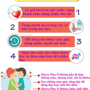Gel bôi trơn durex play O 15ml tăng khoái cảm trơn tru khi yêu