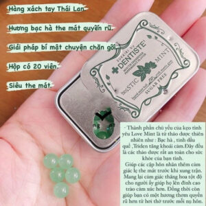 Kẹo ngậm phòng the DENTISTE MASTIC MINT bạc hà kẹo BJ