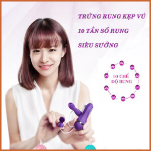 Đồ chơi bạo dâm máy rung kẹp ngực OMYSKY rung 10 chế độ