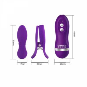 Đồ chơi bạo dâm máy rung kẹp ngực OMYSKY rung 10 chế độ