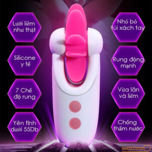 Lưỡi liếm âm đạo OMYSKY như thật rung 7 chế độ pin sạc