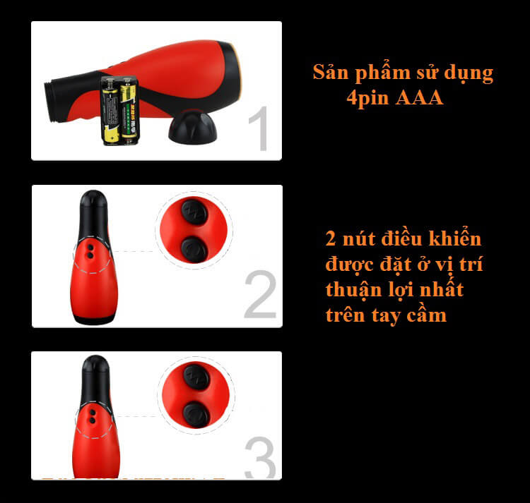 Âm đạo giả ORAL SEX LOVER mút bú bằng miệng tự động 30 kiểu rung