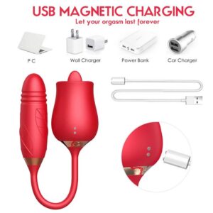 Máy rung tình yêu rung thụt kết hợp lưỡi liếm bú hút cực phê