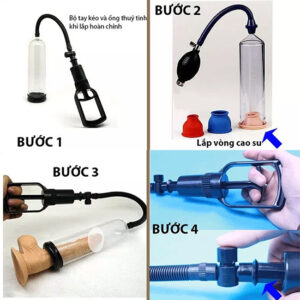 Máy tập tăng kích thước dương vật PENIS PUMP