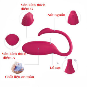 Trứng rung tình yêu thiên nga cao cấp Flamingo kết nối bluetooth