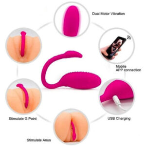 Trứng rung tình yêu thiên nga cao cấp Flamingo kết nối bluetooth