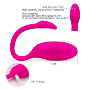 Trứng rung tình yêu thiên nga cao cấp Flamingo kết nối bluetooth