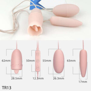 Trứng rung tình yêu hai đầu kèm lưỡi liếm cực phê pin sạc